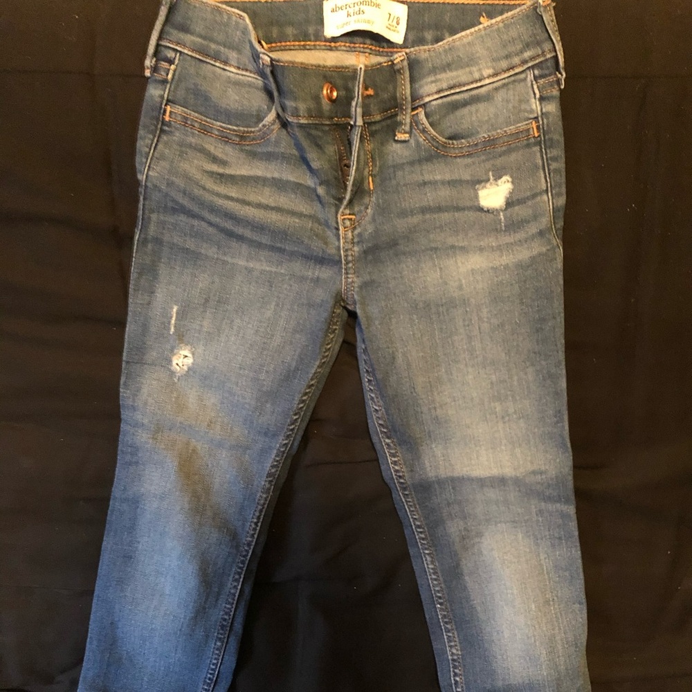 Abercrombie Jeans Girls Sz 7/8 dark slightly used